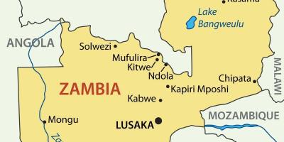 Map of kitwe Zambia