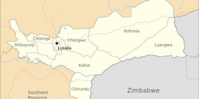 Map of lusaka Zambia